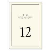 Moderne Boter Geel Monogram Elegante Trouwdag Kaart (Achterkant)
