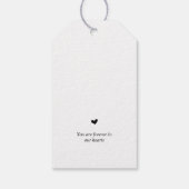 Moderne, Bougie Mémorielle, Étiquette de Funéraill (Dos)