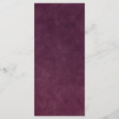 Moderne Bourgogne Cadre Carte de remerciements (Dos)