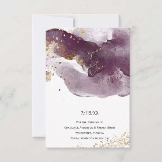 Moderne Bourgogne & goudpenseelstreken Sparen de D (Voorkant)