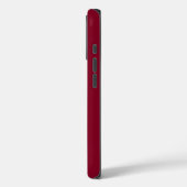 Moderne Bourgondië Monogram Naam Case-Mate iPhone Case (Achterkant / Links)