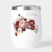 Moderne Bourgondische bloemen (Achterkant)