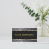 Moderne bouwnijverheid visitekaartje (Staand voorkant)