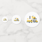 Moderne bouwveer Birthday Big One Confetti (Voorkanten)