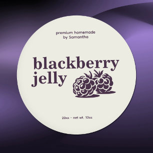 Moderne Braambraam Jelly Label Sticker