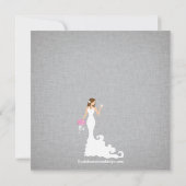 Moderne Bride Wine Bridal Shower Invitations Kaart (Achterkant)