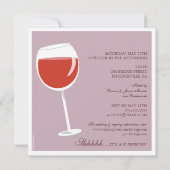 Moderne bridewijn die bridale douche geeft kaart (Achterkant)