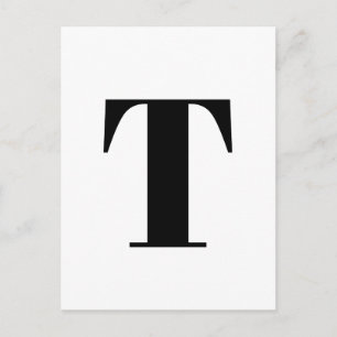 Moderne brief   Aangepast alfabet minimalistisch I Briefkaart