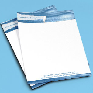 Moderne briefhoofdtemplate met een unieke ripp briefhoofd sjabloon