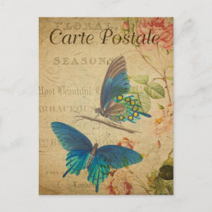 Moderne Briefkaart van de Franse vlinder