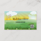 Moderne Bright Festival Thème Carte de visite (Dos)