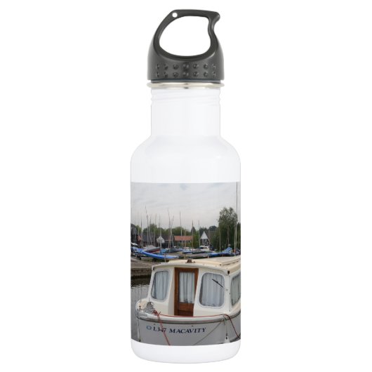 Moderne Broads Cruiser Waterfles (Voorkant)