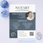 Moderne brochure van de Notaris van de Foto & het  (Enkel)