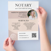 Moderne brochure van de Notaris van de Foto & het  (Hand)