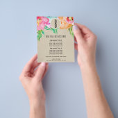 Moderne brochure Waterverf van floral met heldere  (Hand)