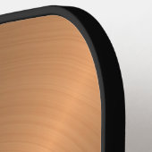 Moderne Bronze Gold Metallic Monogram Naam Mannen  Pickleball Paddle (Links Detail)