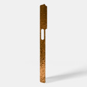 Moderne bronzen metallic textuur Case-Mate iPhone case (Achterkant / Rechts)