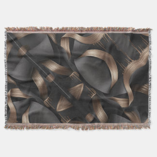 Moderne Bronzen Stroom Luxe Mannelijke Accent Deken