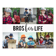 Moderne bros voor leven Brothers Foto Collage Cust
