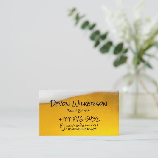 Moderne brouwerij business | Bierleverancier Visitekaartje (Staand voorkant)