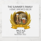Moderne Brouwerij Custom Craft Beer Waterverf Bier Etiket (Enkel label)