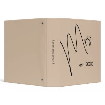 Moderne Bruid | Beige + Zwarte Schrift