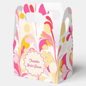 Moderne Bruidsdouche Retro Abstract Roze Golf Bedankdoosjes (Geopend)