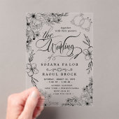 Moderne bruiloft acryl uitnodigingen (Insitu (Draagbaar))