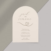 Moderne bruiloft | Arch Invites | lichtneutraal Kaart