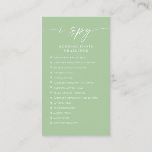 Moderne bruiloft Capture de liefde Qr Code Informatiekaartje (Achterkant)