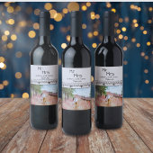 moderne bruiloft en verloving foto Mr en Mrs Wijn Etiket