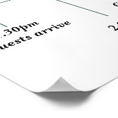 Moderne bruiloft, eucalyptustak poster (Hoek)