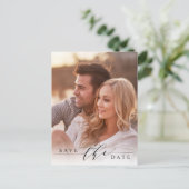 Moderne bruiloft foto Opslaan Datum Briefkaart (Staand voorkant)