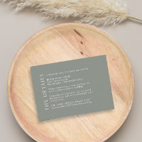 Moderne Bruiloft Groene Sage Details Behuizing Kaa