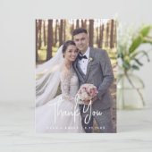 Moderne bruiloft - Hartelijk dank Bedankkaart (Staand voorkant)
