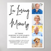 Moderne bruiloft herinnering gepersonaliseerde fot poster (Voorkant)