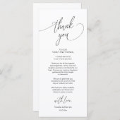 Moderne bruiloft in een binnenste plaats Hartelijk Programma (Voorkant / Achterkant)