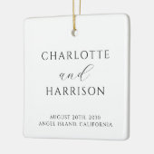 Moderne bruiloft keramisch ornament (Links)