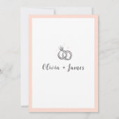 Moderne bruiloft met foto kaart (Achterkant)