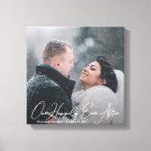 Moderne bruiloft offerte aangepaste foto canvas af (Voorkant)