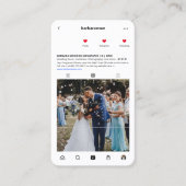 Moderne Bruiloft Organisator Evenement Decor Insta Visitekaartje (Voorkant)