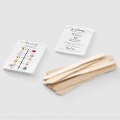 Moderne bruiloft programma Hand Fan Handwaaier (Niet-gemonteerd)