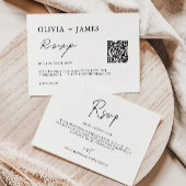Moderne bruiloft RSVP Kaart Sjabloon