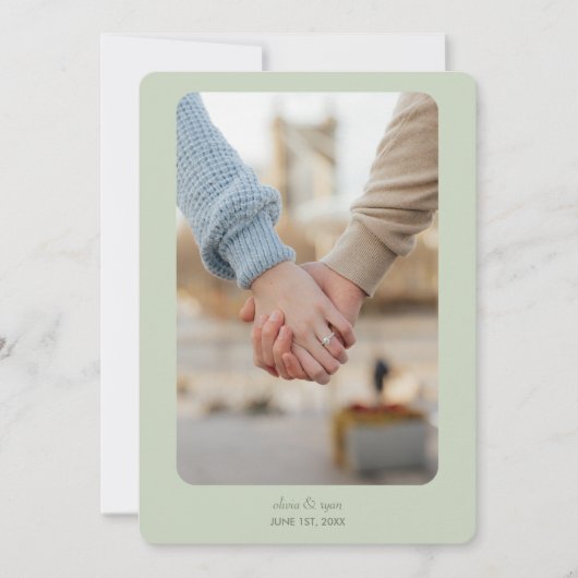 Moderne bruiloft | Save the date | lichtwijze (Voorkant)