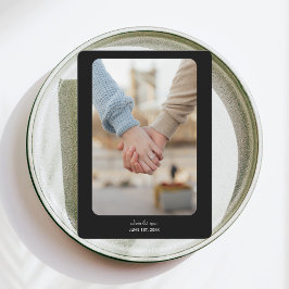 Moderne bruiloft | Save the date | Wit op zwart