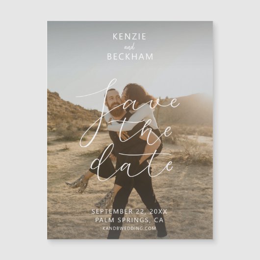 Moderne bruiloft Sparen de Bekleding van de Tekst  (Voorkant)