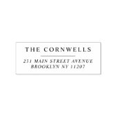 Moderne bruiloft sparen het Adres van de Familie v Rubberstempel (Afrduk)