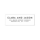 Moderne bruiloft sparen het Adres van de Familie v Rubberstempel (Afrduk)