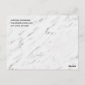 Moderne bruiloft wijziging plannen uitgesteld gean briefkaart (Achterkant)