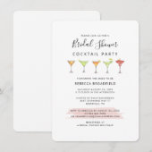 Moderne Bruiloftfeest Script Cocktail Uitnodiging (Voorkant / Achterkant)